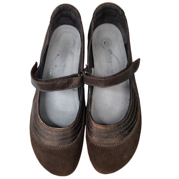 Naot Kirie Copper Mary Jane Comfort Brown Suede Flats 8.5/EU 39 Comfort Walking - Picture 5 of 7